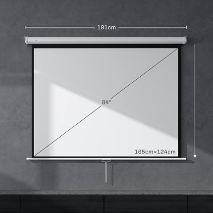 Ecran proiector 4:3 de 84"", 4K HD, montare pe perete/tavan