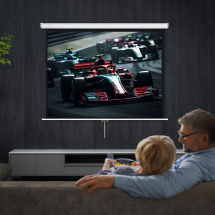 Ecran proiector 4:3 de 84"", 4K HD, montare pe perete/tavan