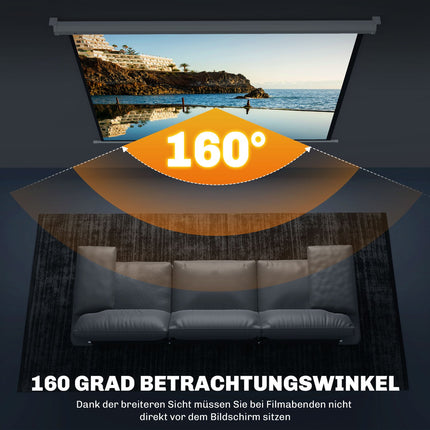 Ecran proiector 4:3 de 84"", 4K HD, montare pe perete/tavan