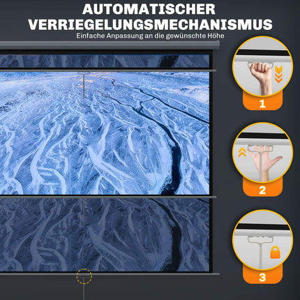 Ecran proiector 4:3 de 84"", 4K HD, montare pe perete/tavan