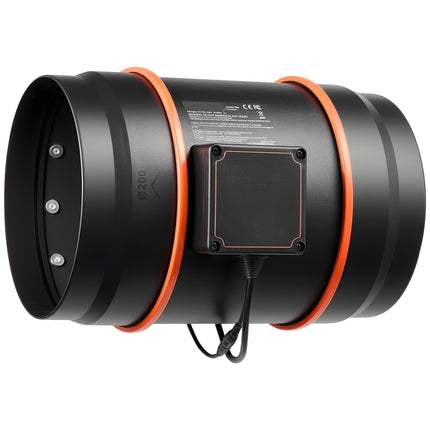 8-Inch Inline Duct Fan Kit, Carbon Filter, App Control