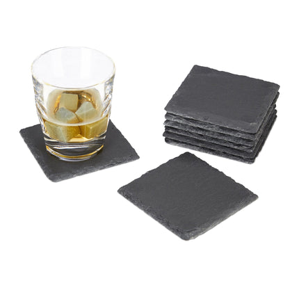 Set de subțire pentru băuturi din ardezie, 8 piese