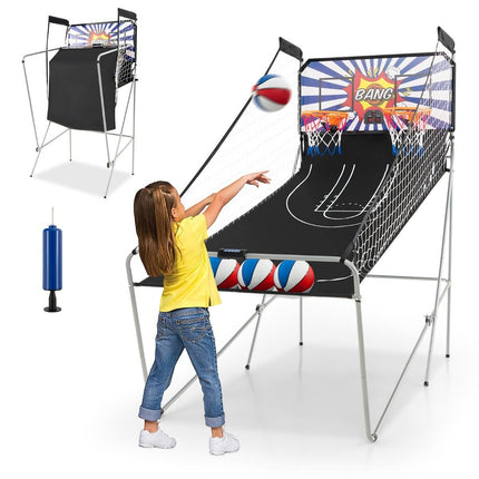 Joc arcade electronic de baschet pliabil 8 în 1