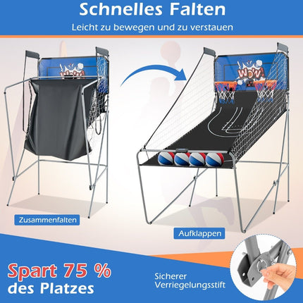 Joc arcade electronic de baschet pliabil 8 în 1