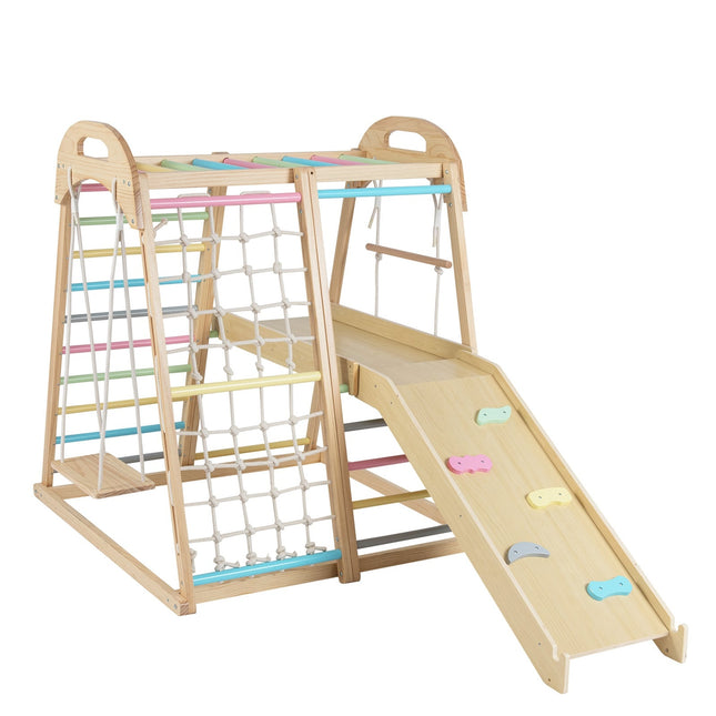 Set de cățărat Montessori din lemn 8 în 1 pentru copii