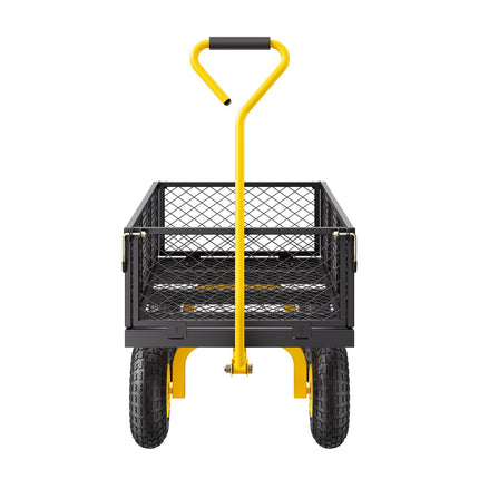 900 lb Steel Garden Cart with 10 in Tires, Flatbed