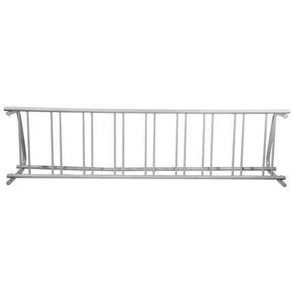 9-Bike Floor Bike Rack, Steel Single-Sided, 111 in