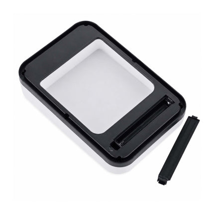 Coș de gunoi de bucătărie cu senzor, din plastic alb, 9 l