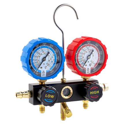 AC Manifold Gauge Set, 3-Way, 1.5 m Hoses, R134a-R22