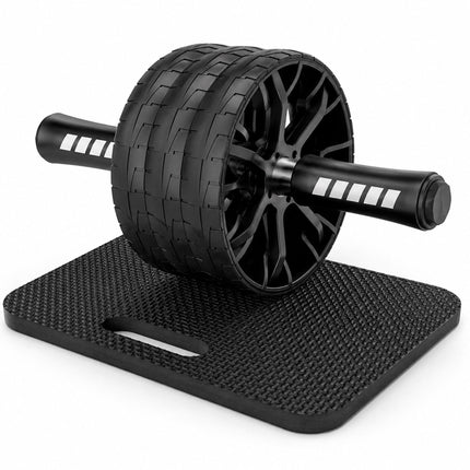 Ab Wheel Roller with Knee Mat and Three Non-Slip Wheels