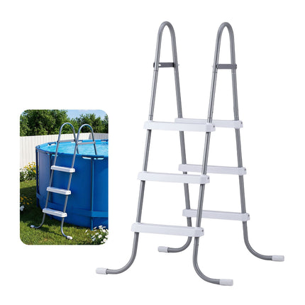 Above Ground Pool Ladder, 3-Step Steel A-Frame, 42 in