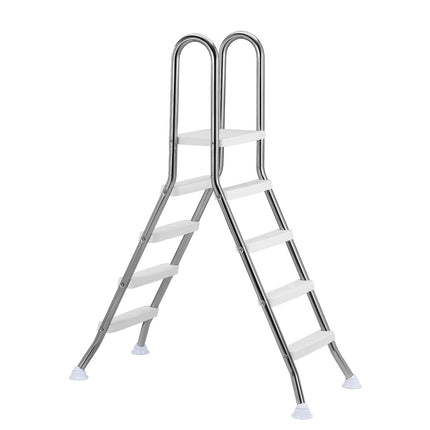 Above-Ground Pool Ladder, 4-Step Stainless A-Frame, 150 kg
