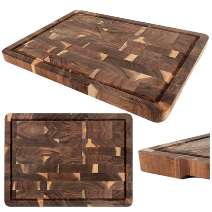 Tocător din lemn de salcâm 43x33x3cm – Gros și durabil