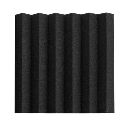 Acoustic Foam Panels 36-Pack, 12x12x2 In, Black