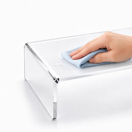Suport monitor acrilic – transparent, 35 x 20 x 10 cm