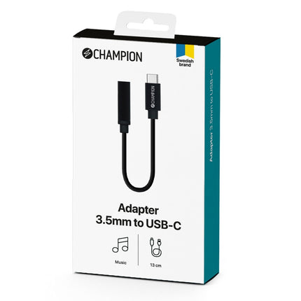 Adapter USB-C to 3.5mm DAC Black