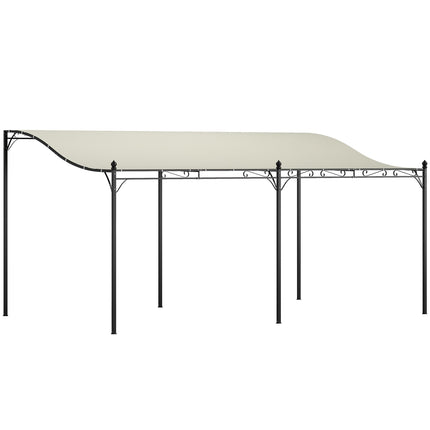 Detached garden pergola with water-repellent canopy, 3x5 m Creamy white