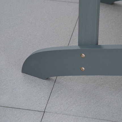 Scaun de grădină Adirondack Cu Suport pentru pahare Sezlong de grădină Scaun de balcon Lemn masiv Gri închis 97 X 72,5 X 93 Cm