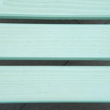 Adirondack Pine Wood Garden chair with footrest, green