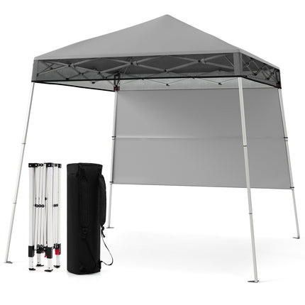 Foișor de tip pop-up ajustabil de 2x2m cu perete lateral, rezistent la apă