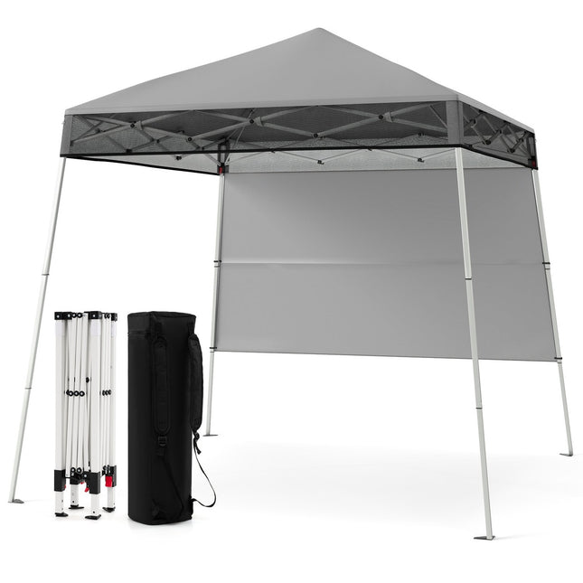 Foișor de tip pop-up ajustabil de 2x2m cu perete lateral, rezistent la apă