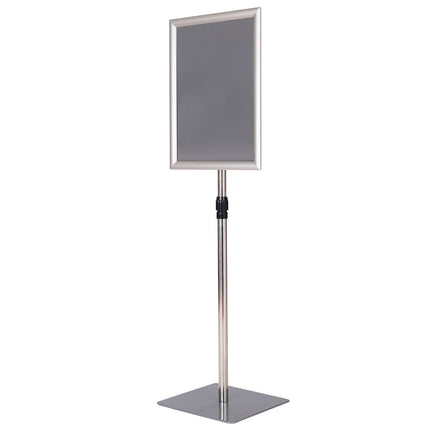 Set suporturi informative A3 reglabile, argintiu, cadru din aluminiu