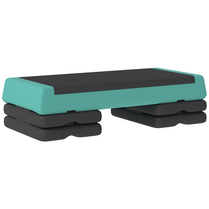 Stepper aerobic reglabil cu suprafață antiderapantă, verde