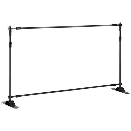 Adjustable Backdrop Banner Stand, 10x8 ft, Carry Bag