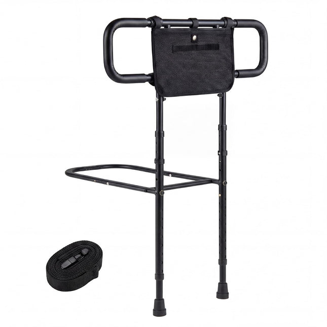 Adjustable Bed Rail for Seniors with Storage Pocket