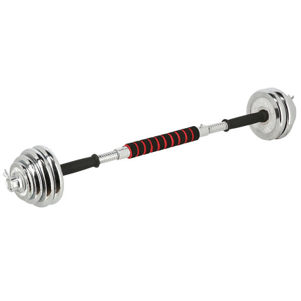 Haltere reglabile cromate cu carcasă, set de 20 kg