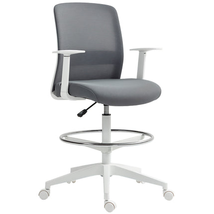 Scaun de birou cu plasă ergonomică reglabil cu suport pentru picioare
