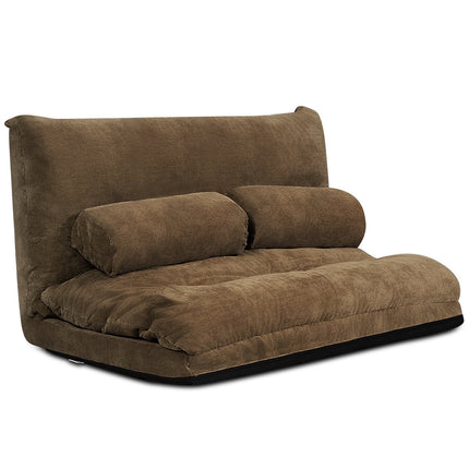 Canapea Scaun Reglabil, 180x98x18 cm, Maro cafea