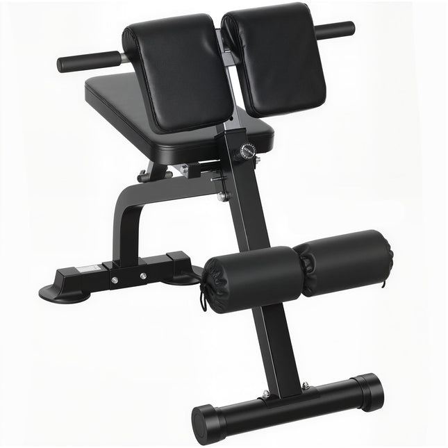 Adjustable Folding Weight Bench, Steel Frame, Black