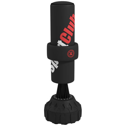 Sac de box reglabil, independent, cu bază umplubilă, negru