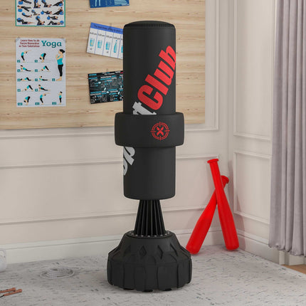 Sac de box reglabil, independent, cu bază umplubilă, negru