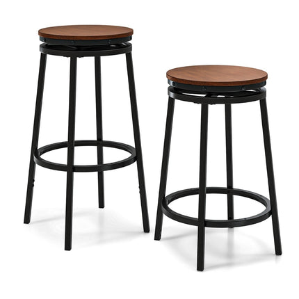 Scaune de bar cu înălțime reglabilă, set de 2 – pivotante la 360 de grade