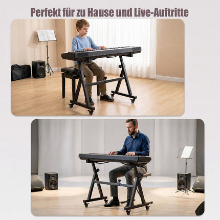Suport reglabil pentru claviatură pentru piane electrice cu 49-88 de clape