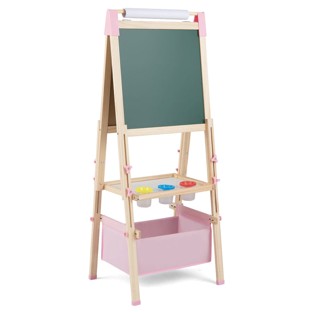 Șevalet reglabil pentru copii cu tablă magnetică și accesorii