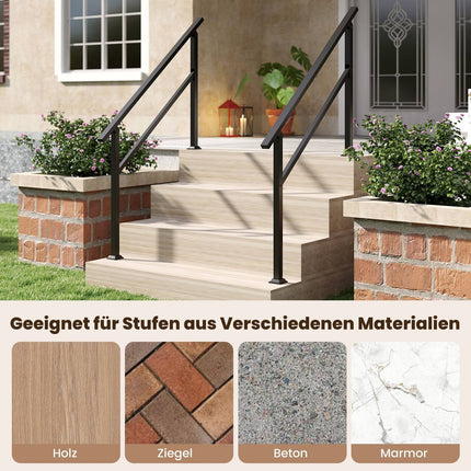 Balustrada pentru scara exterior reglabila, metal, capacitate 150 kg