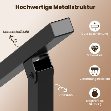 Balustrada pentru scara exterior reglabila, metal, capacitate 150 kg