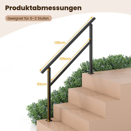 Balustrada pentru scara exterior reglabila, metal, capacitate 150 kg