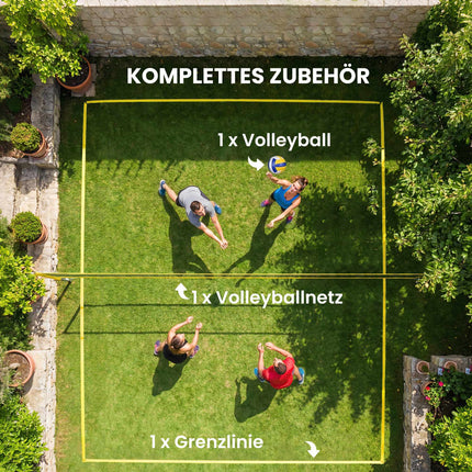 Set de fileu de volei reglabil pentru exterior cu geantă de transport