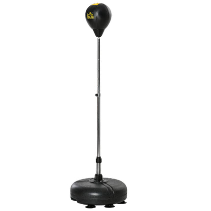 Set mingi de box reglabile cu mănuși – Negre, 133-151 cm