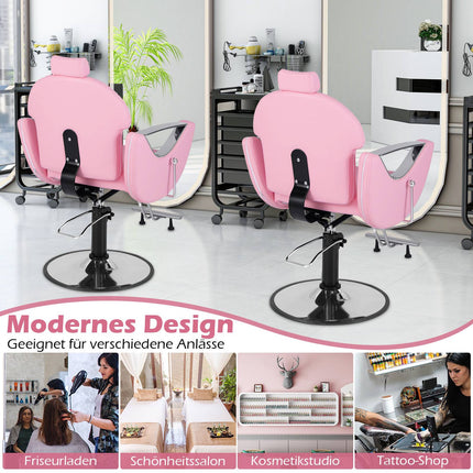 Scaun de salon reglabil cu tetieră și pompă hidraulică