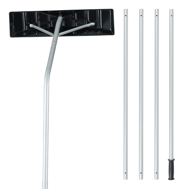 Greblă de acoperiș reglabilă pentru zăpadă cu lamă ABS de 62,5 cm
