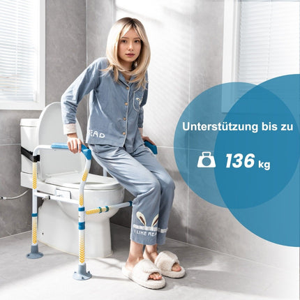 Șină de siguranță reglabilă pentru toaletă - Opțiuni pentru înălțime și lățime