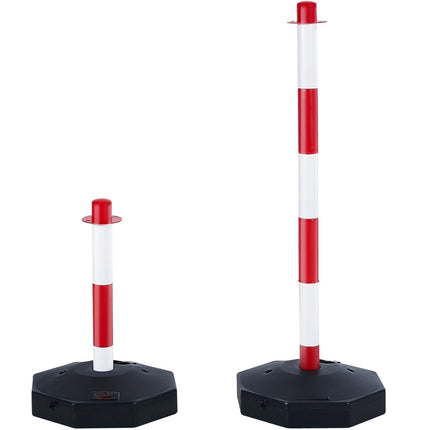 Adjustable Traffic Delineator Posts, 6-Pack, 2 m Chain