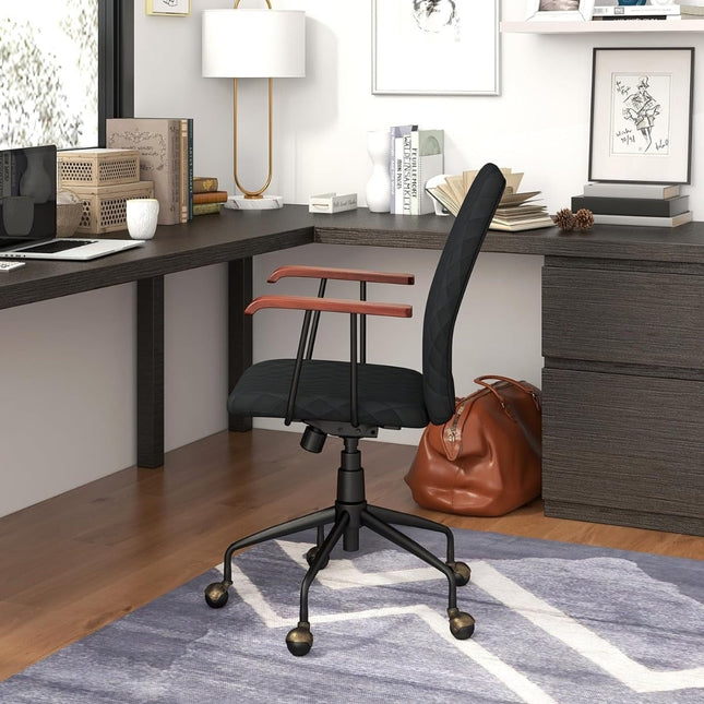 Scaun de birou reglabil din catifea, ergonomic, capacitate 150 kg