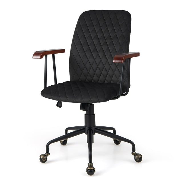 Scaun de birou reglabil din catifea, ergonomic, capacitate 150 kg