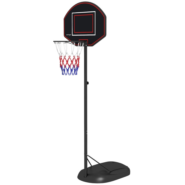 Adjustable stand for basketball hoop, 221-282 cm, crack-proof backboard